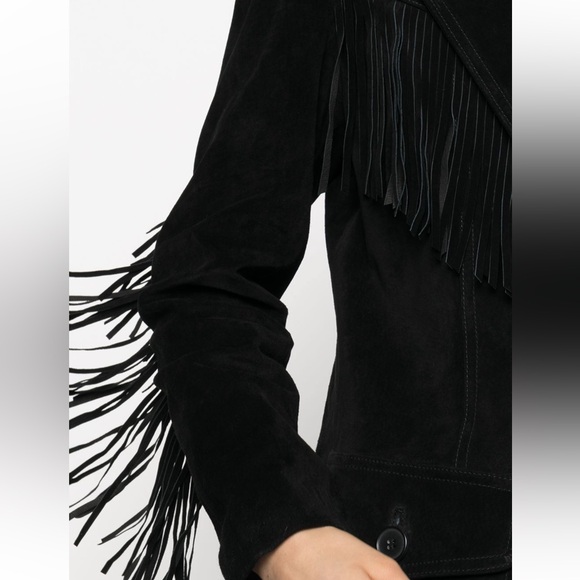 Re/done Suede Fringe Jacket - Picture 4 of 11